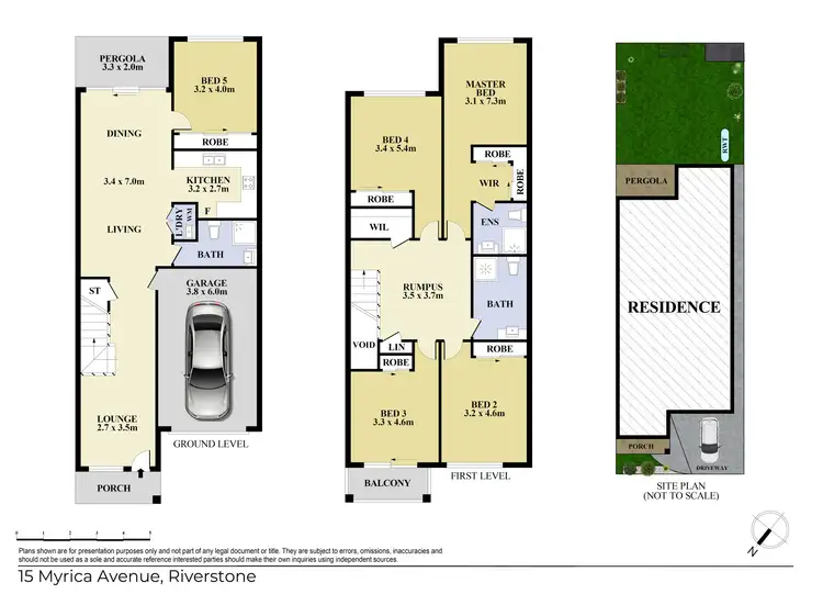 Floorplan of Homely townhouse listing, 15 Myrica Avenue, Riverstone NSW 2765