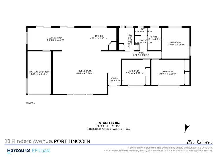 Floorplan of Homely house listing, 23 Flinders Avenue, Port Lincoln SA 5606