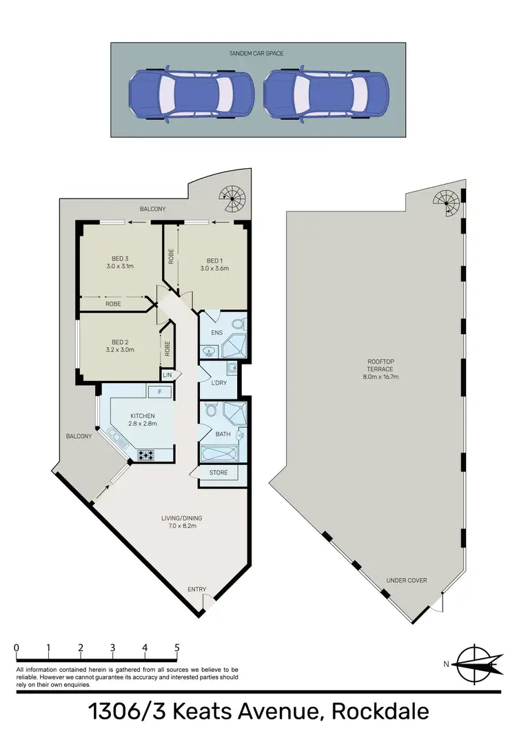 Floorplan of Homely apartment listing, 1306/3 Keats Avenue, Rockdale NSW 2216