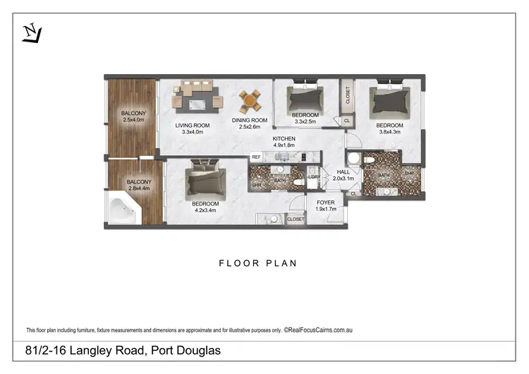Floorplan of Homely apartment listing, 81/2-16 Langley Road, Port Douglas QLD 4877