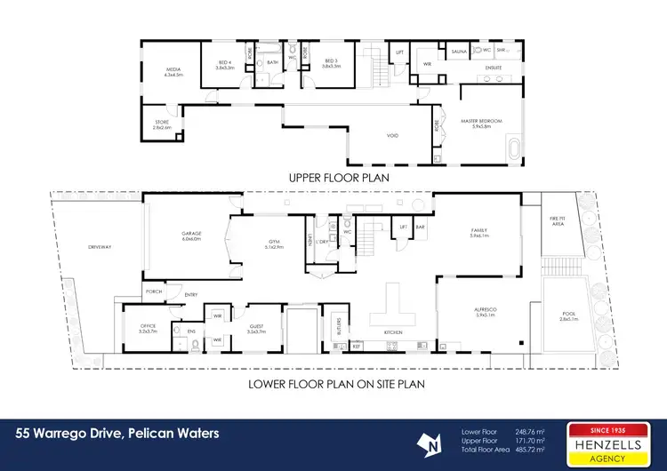 Floorplan of Homely house listing, 55 Warrego Drive, Pelican Waters QLD 4551