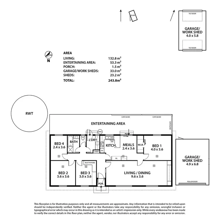 Floorplan of Homely house listing, 6 Fry Lane, Forest Range SA 5139