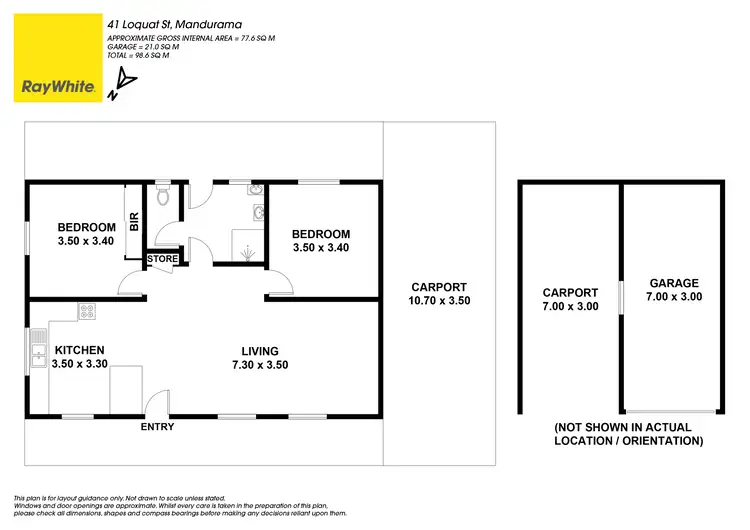 Floorplan of Homely house listing, 41 Loquat Street, Mandurama NSW 2792