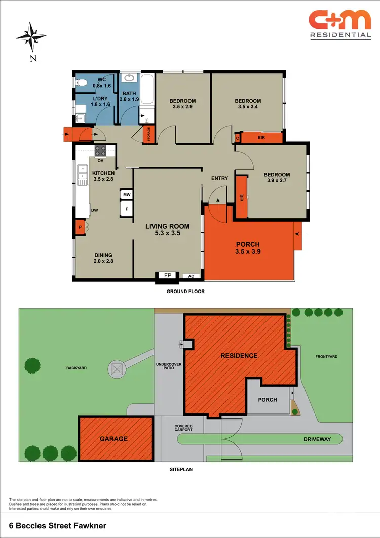 Floorplan of Homely house listing, 6 Beccles Street, Fawkner VIC 3060