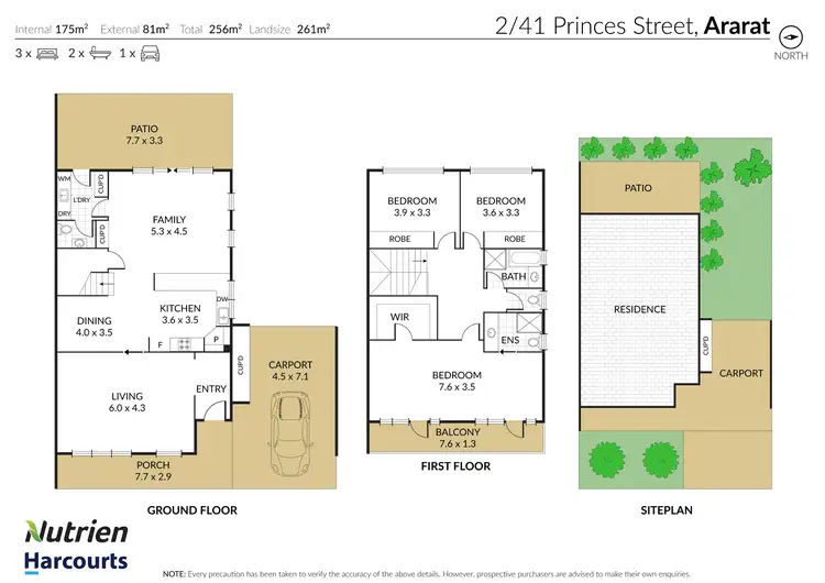 Floorplan of Homely townhouse listing, 2/41 Princes Street, Ararat VIC 3377