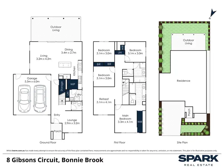 Floorplan of Homely house listing, 8 Gibsons Circuit, Bonnie Brook VIC 3335