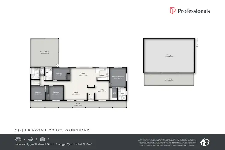 Floorplan of Homely house listing, 33-35 Ringtail Court, Greenbank QLD 4124