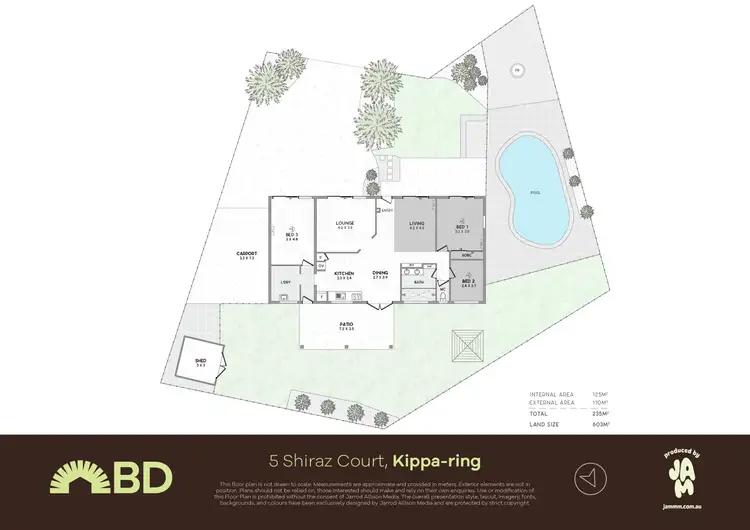 Floorplan of Homely house listing, 5 Shiraz Court, Kippa-Ring QLD 4021