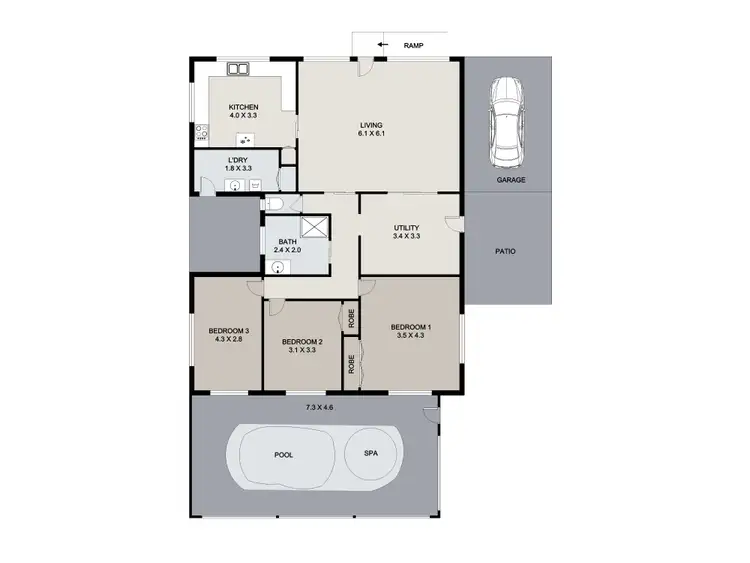 Floorplan of Homely house listing, 27 Pashley Street, Clinton QLD 4680