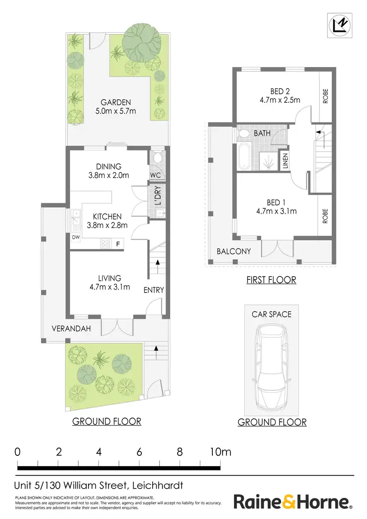 Floorplan of Homely townhouse listing, 5/130 William Street, Leichhardt NSW 2040