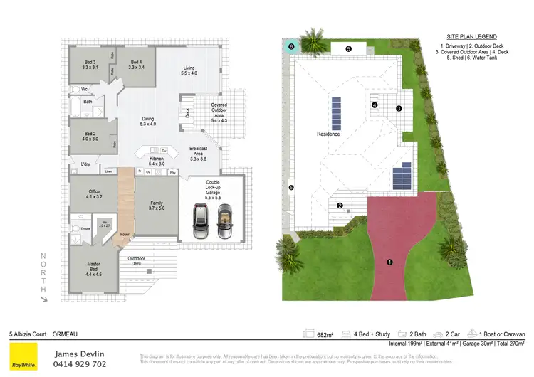 Floorplan of Homely house listing, 5 Albizia Court, Ormeau QLD 4208