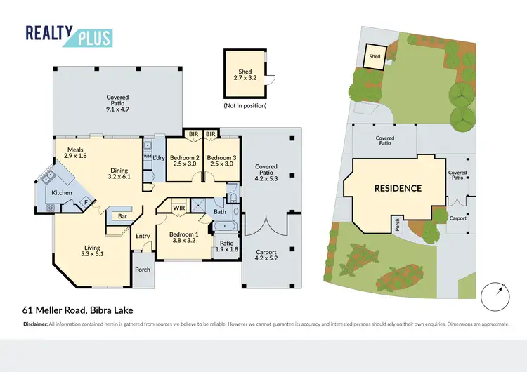 Floorplan of Homely house listing, 61 Meller Road, Bibra Lake WA 6163