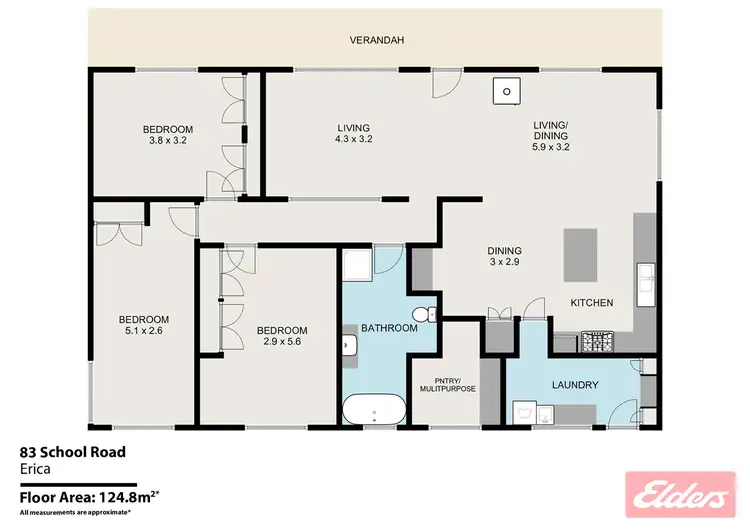 Floorplan of Homely rural property listing, 83 School Road, Erica VIC 3825