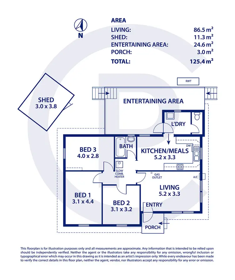 Floorplan of Homely house listing, 5 Shephard Road, Brukunga SA 5252