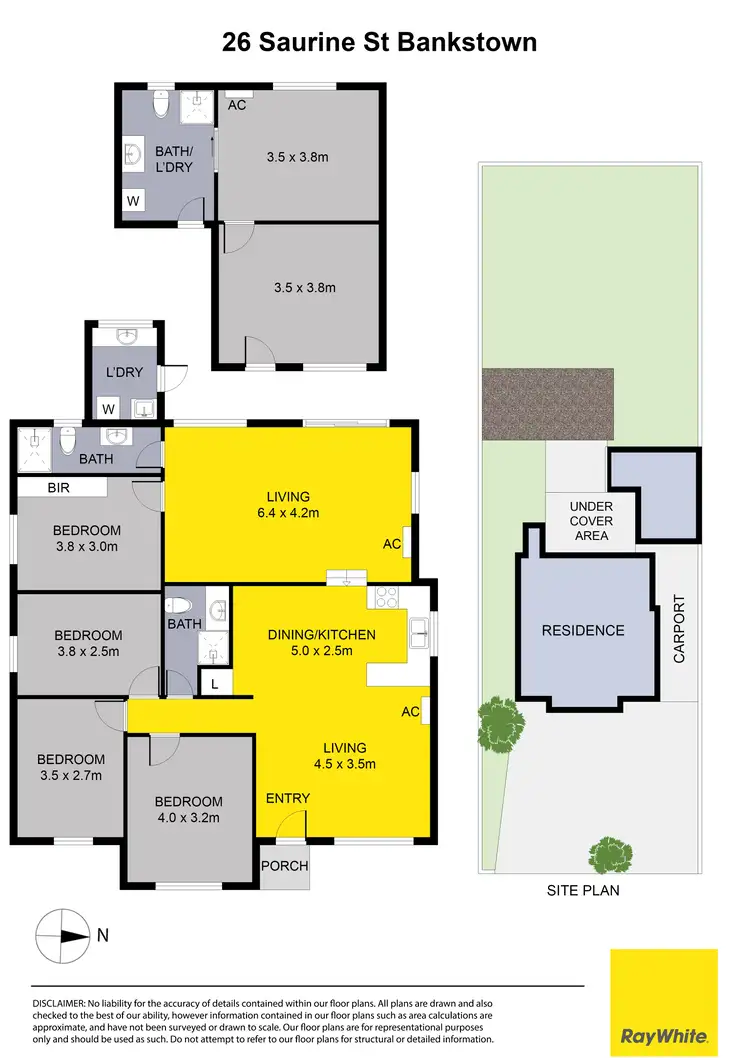 Floorplan of Homely house listing, 26 Saurine Street, Bankstown NSW 2200