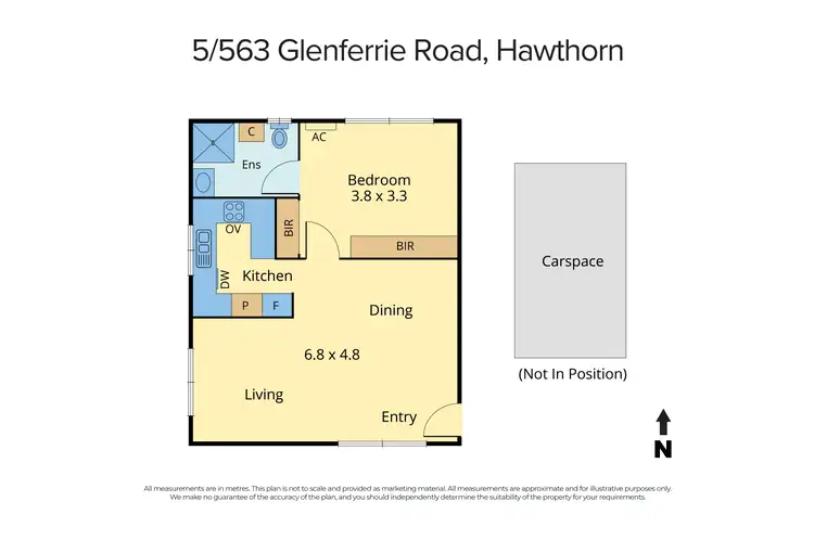 Floorplan of Homely apartment listing, 5/563 Glenferrie Road, Hawthorn VIC 3122