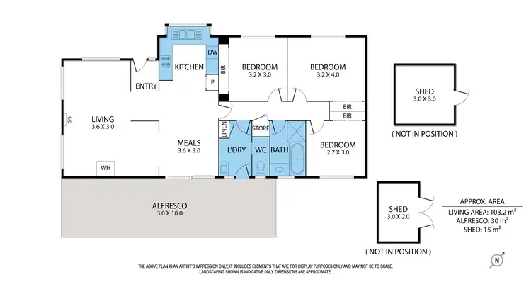 Floorplan of Homely house listing, 15 Manifold Road, Woodend VIC 3442