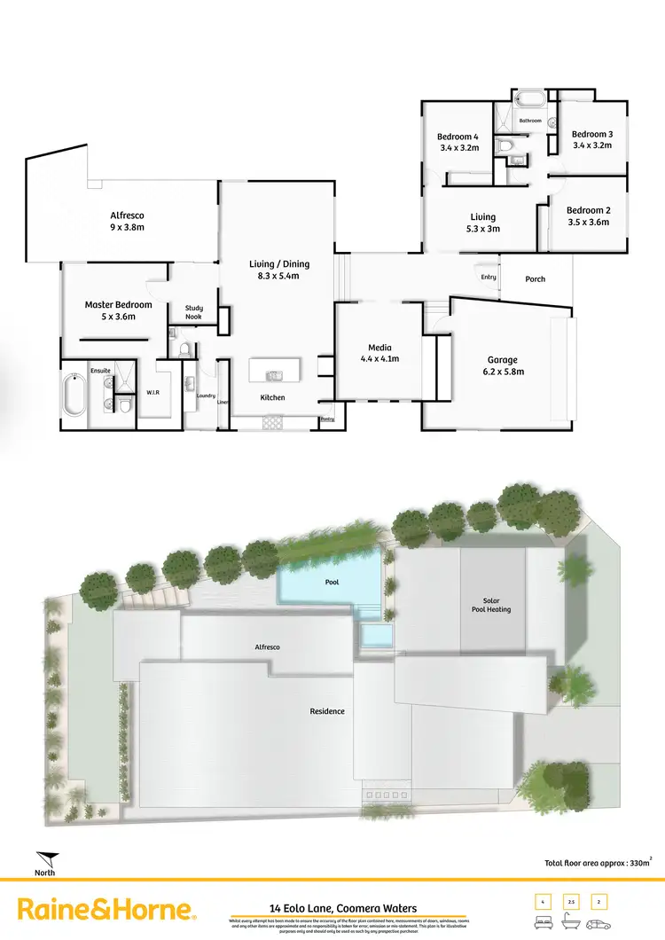 Floorplan of Homely house listing, 14 Eolo Lane, Coomera Waters QLD 4209