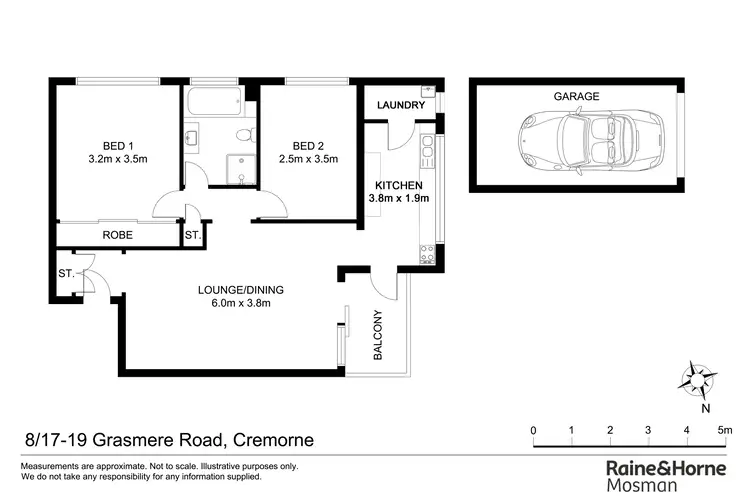 Floorplan of Homely apartment listing, 8/17-19 Grasmere Road, Cremorne NSW 2090