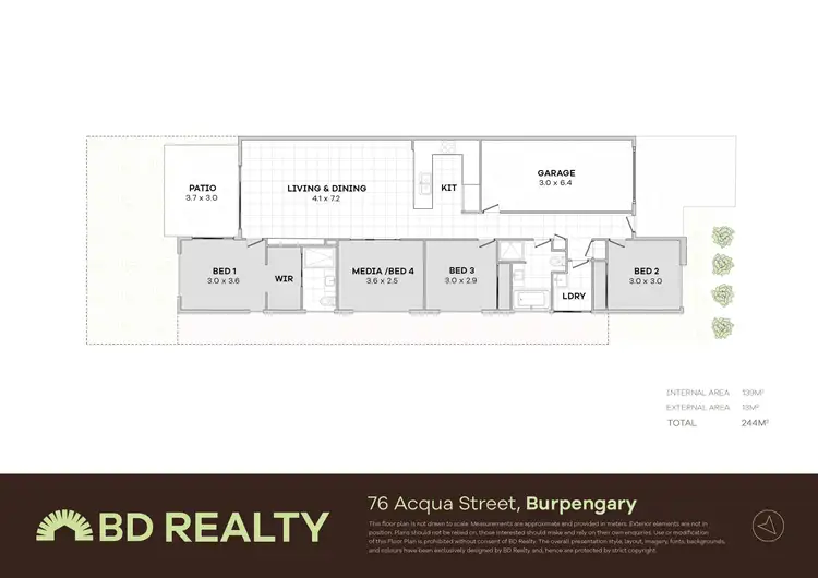 Floorplan of Homely house listing, 76 Acqua Street, Burpengary QLD 4505