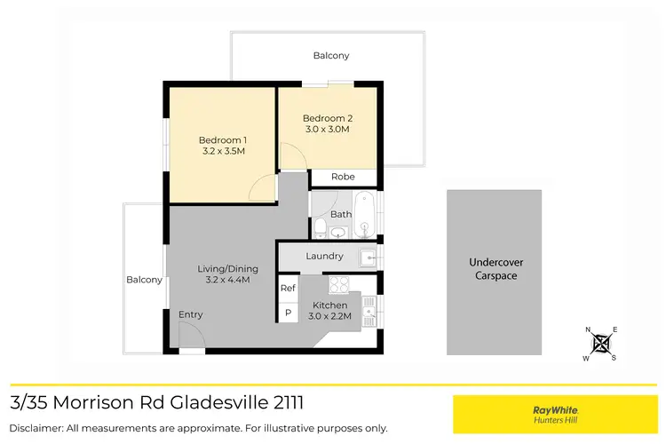 Floorplan of Homely apartment listing, 3/35 Morrison Road, Gladesville NSW 2111