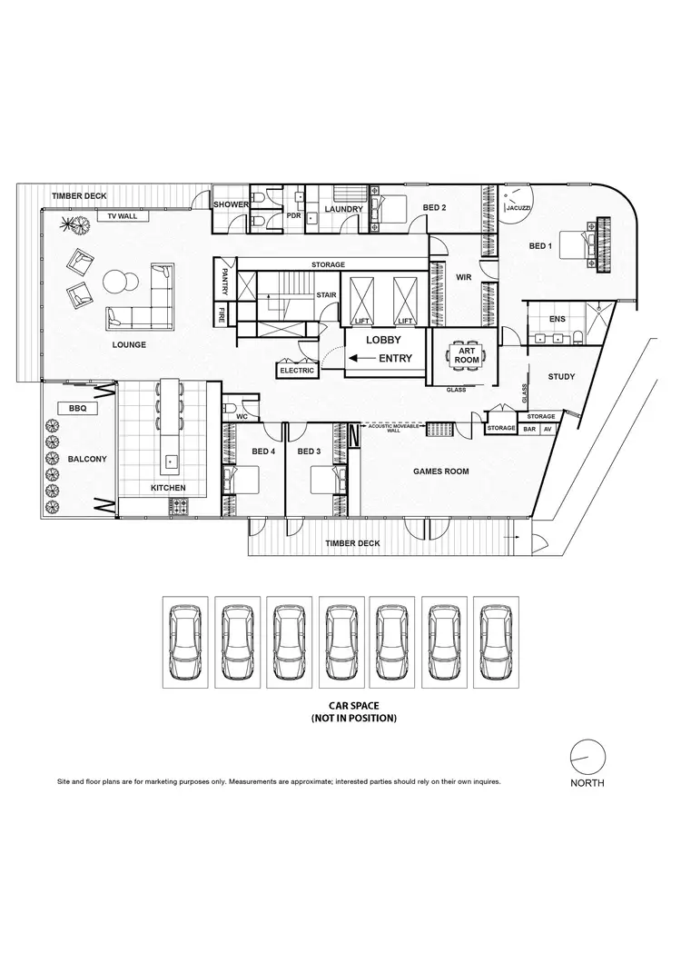 Floorplan of Homely apartment listing, 32 Bray Street, South Yarra VIC 3141