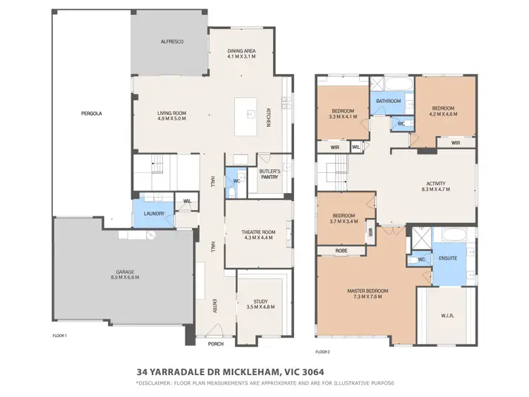 Floorplan of Homely house listing, 34 Yarradale Drive, Mickleham VIC 3064
