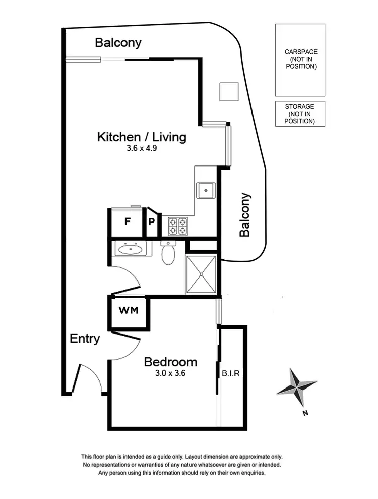 Floorplan of Homely apartment listing, 1326/176 Edward Street, Brunswick East VIC 3057