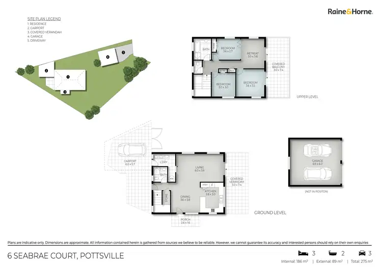 Floorplan of Homely house listing, 6 Seabrae Court, Pottsville NSW 2489