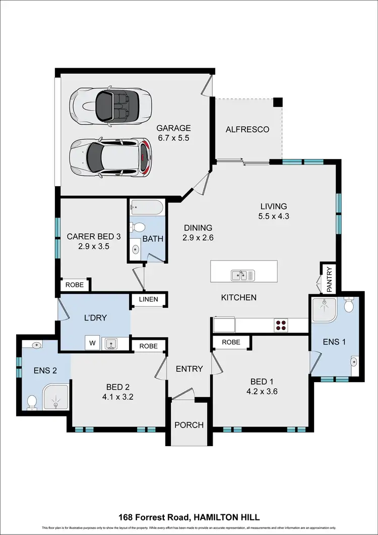 Floorplan of Homely house listing, 168 Forrest Road, Hamilton Hill WA 6163