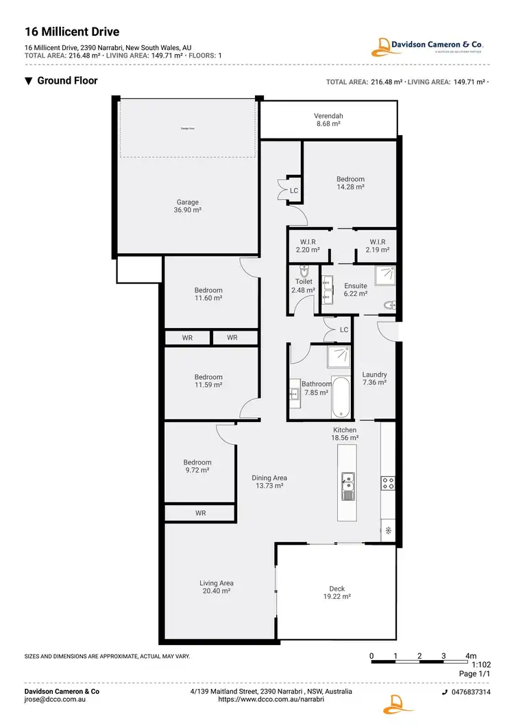 Floorplan of Homely house listing, 16 Millicent Drive, Narrabri NSW 2390