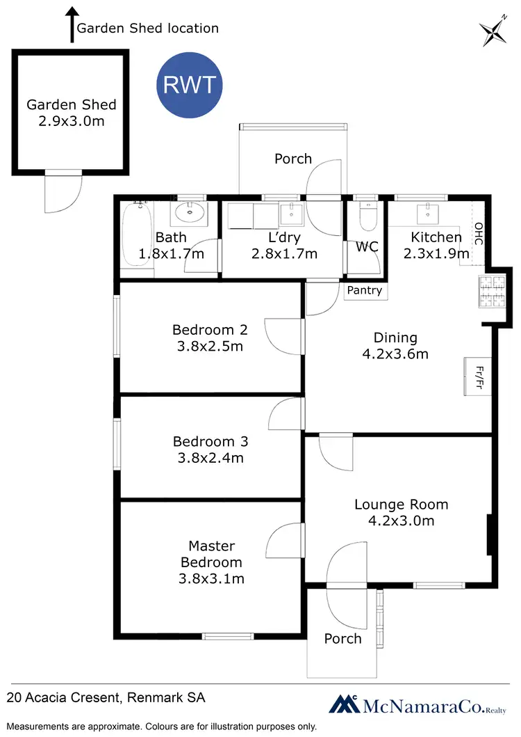 Floorplan of Homely house listing, 20 Acacia Crescent, Renmark SA 5341