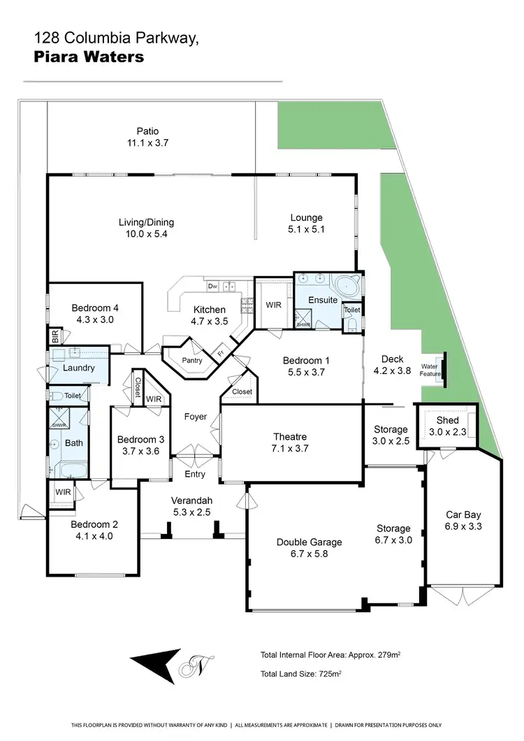 Floorplan of Homely house listing, 128 Columbia Parkway, Piara Waters WA 6112