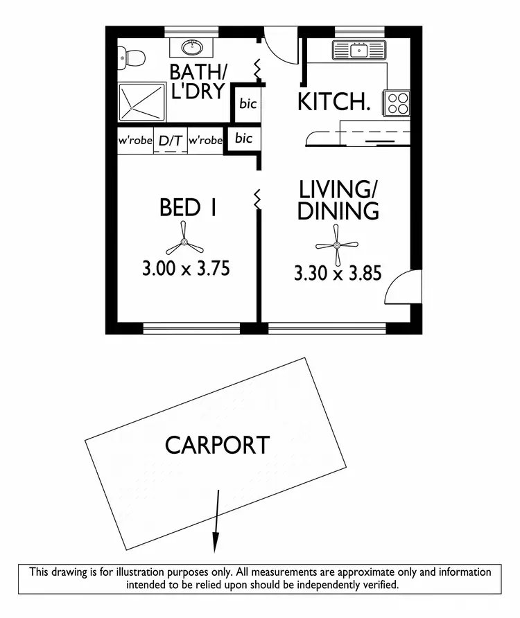 Floorplan of Homely unit listing, 6/15 Warwick Avenue, Kurralta Park SA 5037