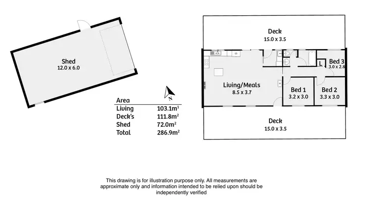 Floorplan of Homely house listing, 113 Dunn Road, Finniss SA 5255