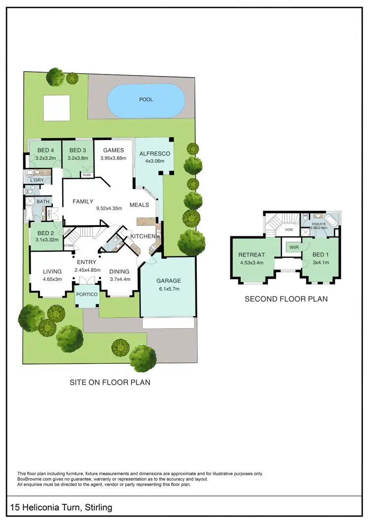 Floorplan of Homely house listing, 15 Heliconia Turn, Stirling WA 6021