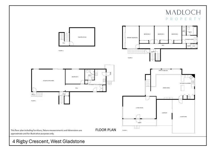 Floorplan of Homely house listing, 4 Rigby Crescent, West Gladstone QLD 4680