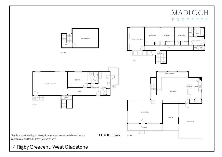 Floorplan of Homely house listing, 4 Rigby Crescent, West Gladstone QLD 4680