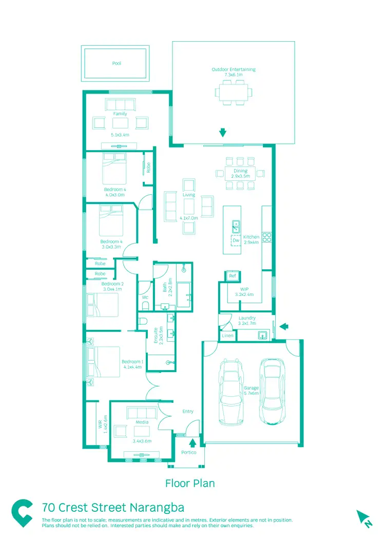 Floorplan of Homely house listing, 70 Crest Street, Narangba QLD 4504