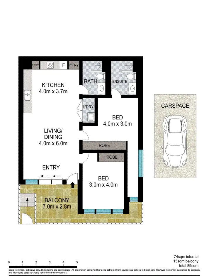 Floorplan of Homely apartment listing, 9 Thread Lane, Waterloo NSW 2017