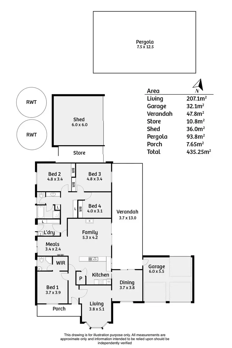 Floorplan of Homely house listing, 44 Marchant Road, Strathalbyn SA 5255