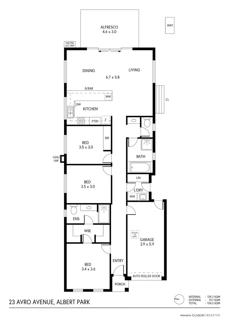 Floorplan of Homely house listing, 23 Avro Avenue, Albert Park SA 5014
