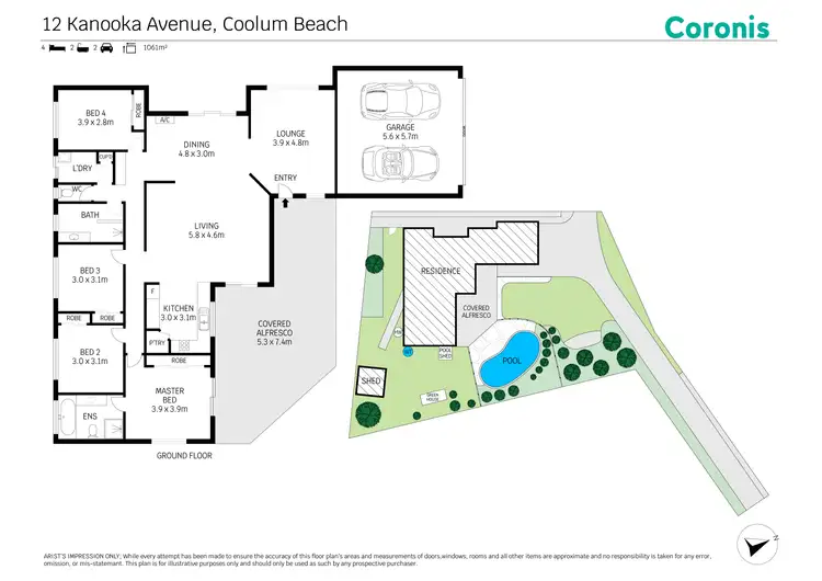 Floorplan of Homely house listing, 12 Kanooka Avenue, Coolum Beach QLD 4573
