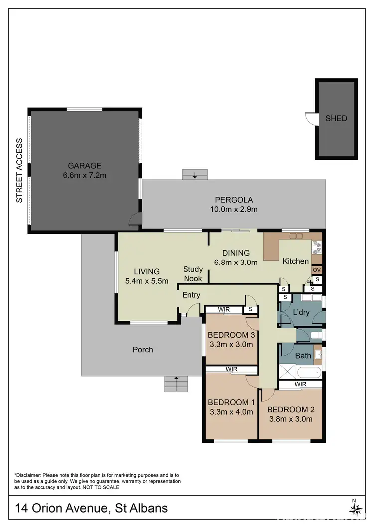 Floorplan of Homely house listing, 14 Orion Avenue, St Albans VIC 3021