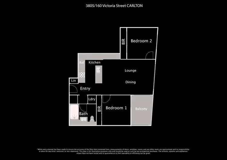 Floorplan of Homely apartment listing, 3805/160 Victoria Street, Carlton VIC 3053