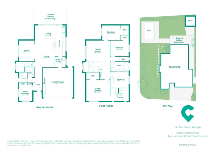 Floorplan of Homely house listing, 14 Clare Street, Baringa QLD 4551