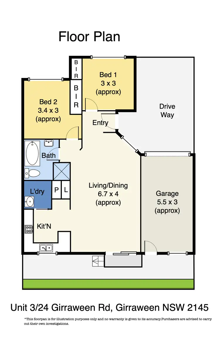 Floorplan of Homely villa listing, 3/24 Girraween Road, Girraween NSW 2145