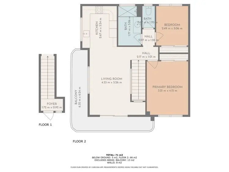 Floorplan of Homely unit listing, 1/44 Dobson Street, Ascot QLD 4007