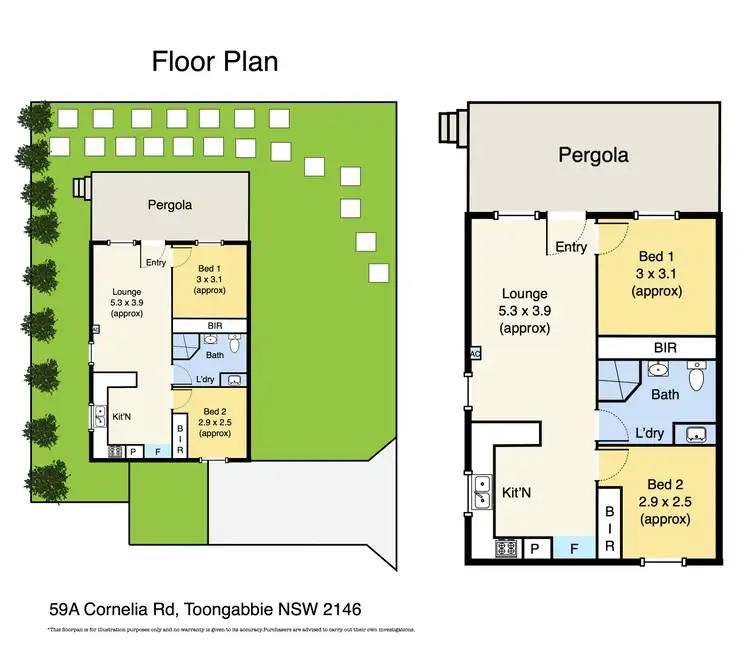 Floorplan of Homely house listing, 59 & 59A Cornelia Road, Toongabbie NSW 2146