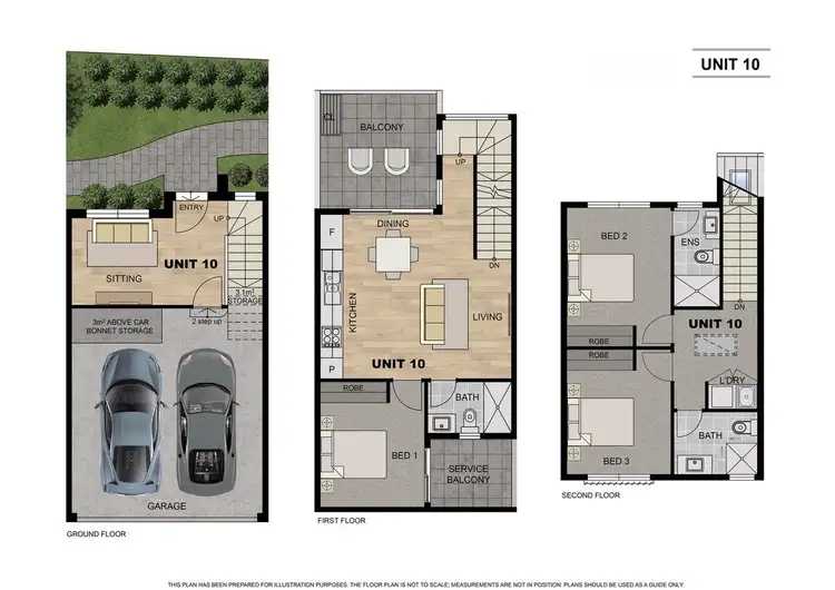 Floorplan of Homely townhouse listing, 10/11-13 Travers Crescent, Burwood East VIC 3151